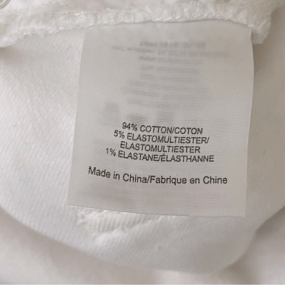 Tory Burch Slim Mid Rise Jean in white old money logo preppy - Picture 10 of 11